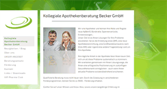 Desktop Screenshot of kollegiale-apothekenberatung.de